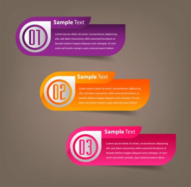 Web sitesi, bilgisayar grafiği, teknoloji ve internet için renkli modern metin kutusu şablonu, afiş