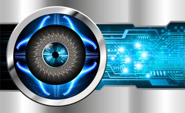 göz siber devre gelecekteki teknoloji konsepti