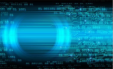 göz siber devre gelecekteki teknoloji konsepti