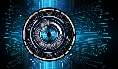 göz siber devre gelecekteki teknoloji konsepti