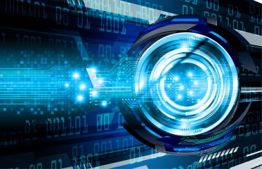 göz siber devre gelecekteki teknoloji konsepti