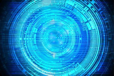 göz siber devre gelecekteki teknoloji konsepti