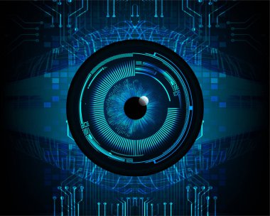 göz siber devre gelecekteki teknoloji konsepti