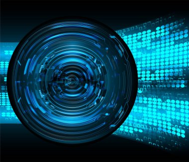 göz siber devre gelecekteki teknoloji konsepti