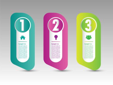 Web sitesi, bilgisayar grafiği, teknoloji ve internet için renkli modern metin kutusu şablonu, afiş