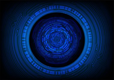 göz siber devre gelecekteki teknoloji konsepti