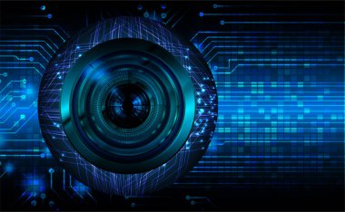 göz siber devre gelecekteki teknoloji konsepti