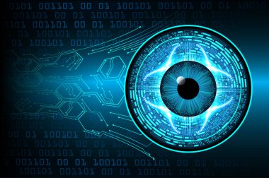 göz siber devre gelecekteki teknoloji konsepti