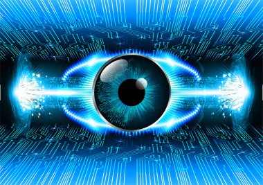 göz siber devre gelecekteki teknoloji konsepti