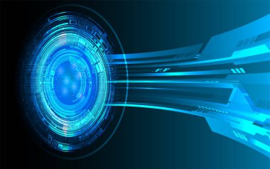 göz siber devre gelecekteki teknoloji konsepti