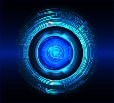 göz siber devre gelecekteki teknoloji konsepti