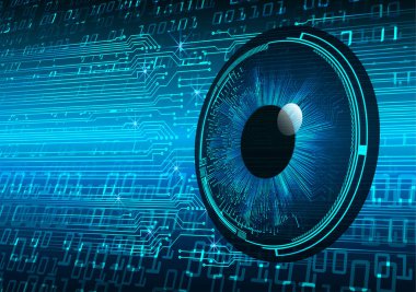göz siber devre gelecekteki teknoloji konsepti
