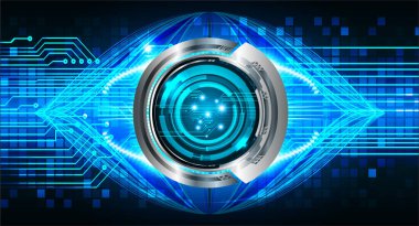 göz siber devre gelecekteki teknoloji konsepti