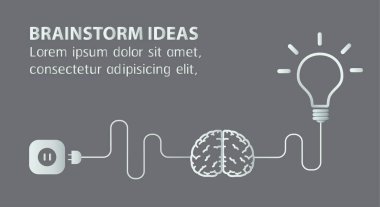 yaratıcı fikir kavramı. vektör illüstrasyonu