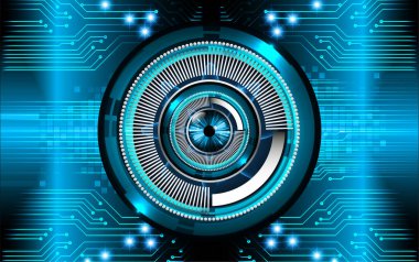 göz siber devre gelecekteki teknoloji konsepti