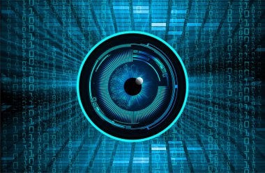göz siber devre gelecekteki teknoloji konsepti