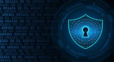 anahtar deliği ile arkaplan vektör illüstrasyonu, dijital güvenlik kavramı