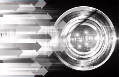 göz siber devre gelecekteki teknoloji konsepti