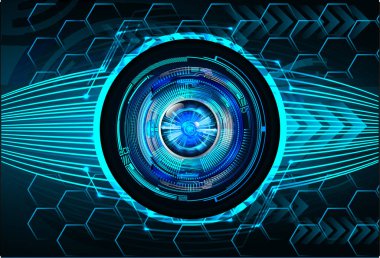 göz siber devre gelecekteki teknoloji konsepti