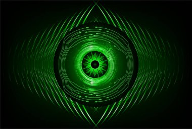 göz siber devre gelecekteki teknoloji konsepti