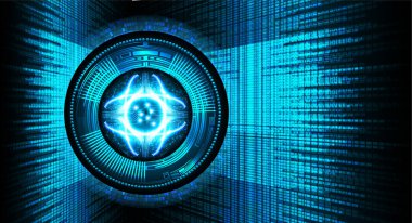 göz siber devre gelecekteki teknoloji konsepti