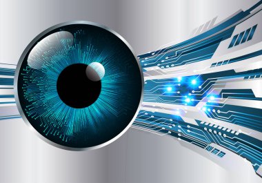 göz siber devre gelecekteki teknoloji konsepti