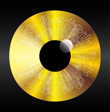 göz siber devre gelecekteki teknoloji konsepti