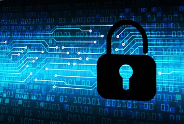 Dolabı olan arka plan vektör illüstrasyonu, dijital güvenlik kavramı