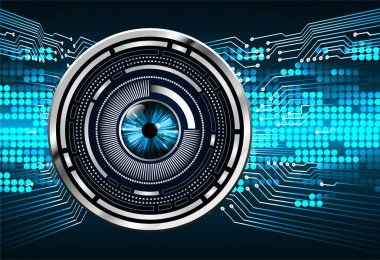 göz siber devre gelecekteki teknoloji konsepti