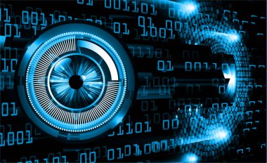 göz siber devre gelecekteki teknoloji konsepti