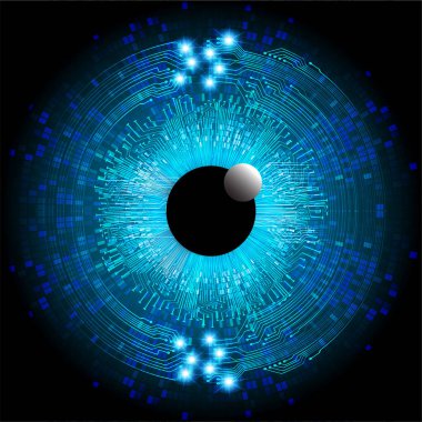 göz siber devre gelecekteki teknoloji konsepti