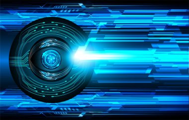 göz siber devre gelecekteki teknoloji konsepti