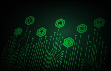 soyut geleceksel dijital arkaplan