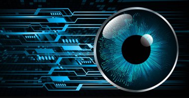göz siber devre gelecekteki teknoloji konsepti