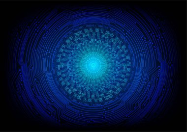 göz siber devre gelecekteki teknoloji konsepti