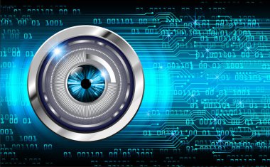 göz siber devre gelecekteki teknoloji konsepti