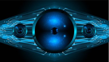 göz siber devre gelecekteki teknoloji konsepti