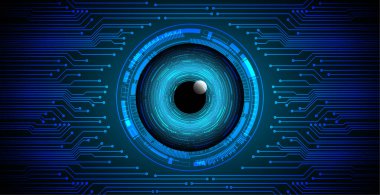 göz siber devre gelecekteki teknoloji konsepti