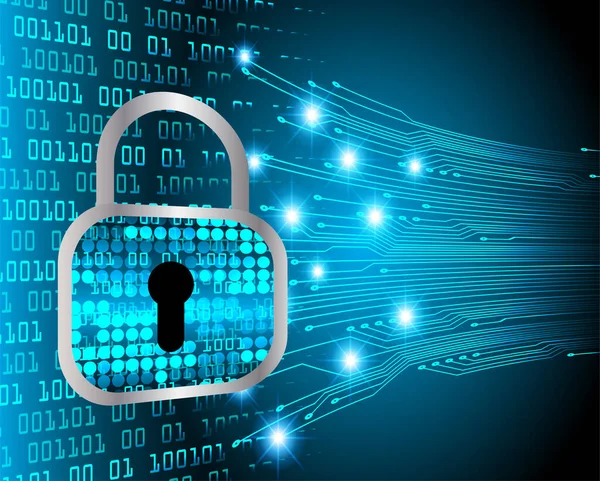 Dolabı olan arka plan vektör illüstrasyonu, dijital güvenlik kavramı