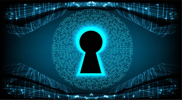 Απεικόνιση Διανύσματος Υποβάθρου Κλειδαρότρυπα Έννοια Ψηφιακής Ασφάλειας — Διανυσματικό Αρχείο