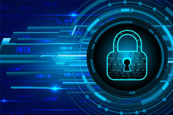 Dolabı olan arka plan vektör illüstrasyonu, dijital güvenlik kavramı