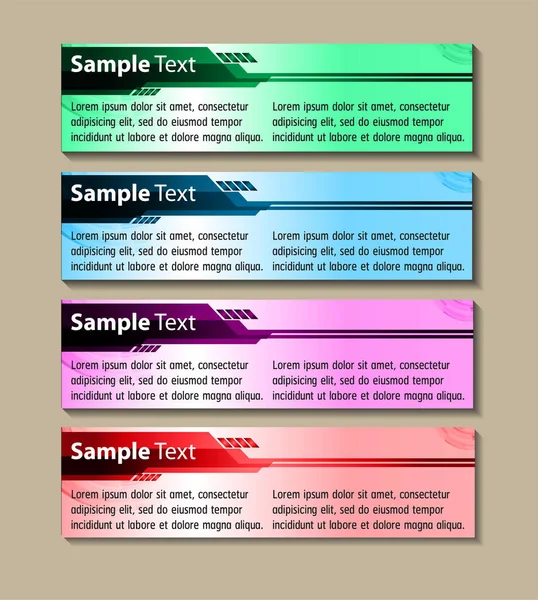 Colorful Modern Text Box Template Website Computer Graphic Technology Internet Royalty Free Stock Vectors