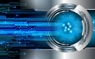 göz siber devre gelecekteki teknoloji konsepti