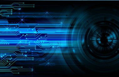 göz siber devre gelecekteki teknoloji konsepti