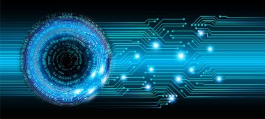 göz siber devre gelecekteki teknoloji konsepti