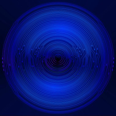 Siber devre gelecekteki teknoloji kavramı