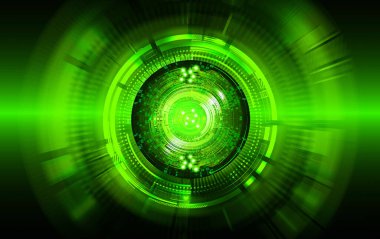 göz siber devre gelecekteki teknoloji konsepti