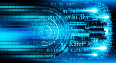 göz siber devre gelecekteki teknoloji konsepti