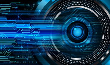 göz siber devre gelecekteki teknoloji konsepti