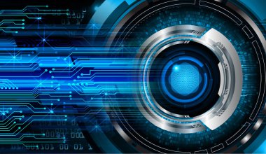 göz siber devre gelecekteki teknoloji konsepti